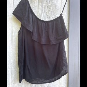One shoulder gauze top , like new condition